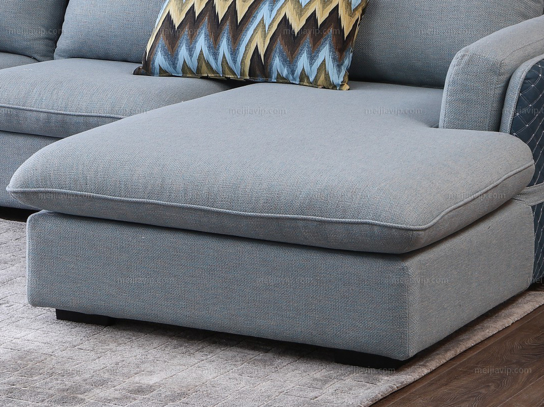 家百利 北欧布艺沙发组合 现代小户型北欧简约 精品沙发蓝色经典款