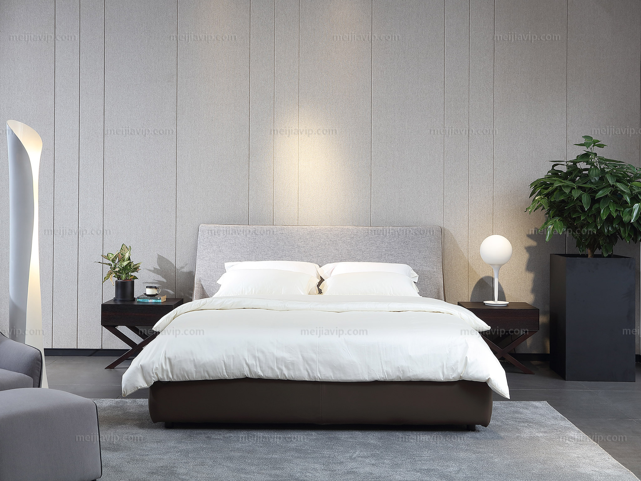 【床头柜】lamo 意式极简 烟熏色木面床头柜【图片,价格,商品参数】